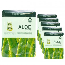 MAGIC PASSION Тканевая Маска c соком Алоэ Aloe 10 х 23 мл MP-23Aloe 10 штук