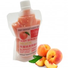 EXGYAN Скраб очищающий увлажняющий для тела с экстрактом персика Body scrub skin peach Slippery 300г