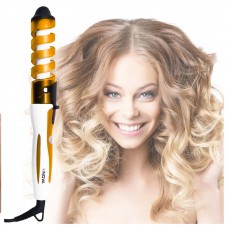 NOVA Professional hair curler Плойка для волос круглая спиральная оранжевая