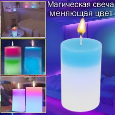 Магическая Свеча парафиновая светодиодная Candled Magic Candle-Синий