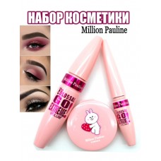 Million Pauline Набор косметики Тушь Подводка Пудра 3 в 1 M0083-02