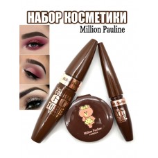 Million Pauline Набор косметики Тушь Подводка Пудра 3 в 1 M0084-01