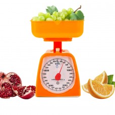 Механические кухонные Весы с пластиковой Чашей для Фруктов до 5кг Kitchen Scale Оранжевый KSCALE-Орж