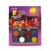 Краски для лица Набор 8 Цветов с кисточкой Круглые Face Paints детский Аквагрим HB-800A
