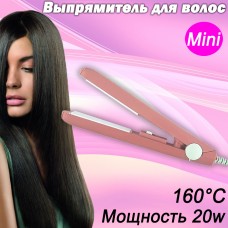 Утюжок мини выпрямитель для волос Haidi Straight hair what moment HD-002 Розовый