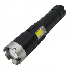 Мощный яркий светодиодный аккумуляторный тактический LED+COB фонарь FA-H001-P70 USB power-bank Cree 3+4 режима света
