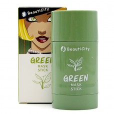 BeautiCity Глиняная маска стик Очищающая с экстрактом масла Зеленого чая