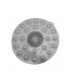 Коврик массажный для ног в душевую 37х37см Massage foot pad MassagePad-Серый