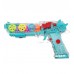 Прозрачный игрушечный пистолет со световыми и музыкальными и двумя режимами эффектами с движущимися шестеренками