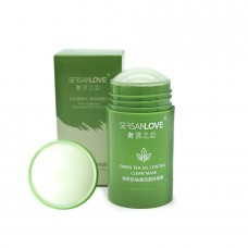Sersanlove Глиняная маска в стике для глубокого очищения с экстрактом Зеленого Чая Green Mask tea oil control 40 гр SL-40greentea