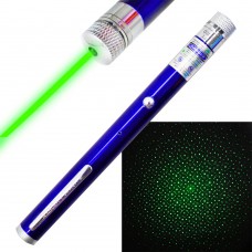 Мощная лазерная указка с 1 насадкой FA-03USB Зеленый луч  Laser Pointer FA-03USB-r Синий