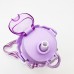 Бутылка для воды спортивная с трубочкой  детская Мишка фиолетовый 1000мл SMILE-PURPLE