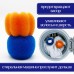 Шарики-мишки для стирки WASHING MACHINE CLEANING BALL 2 pack синий и оранжевый LD-1008