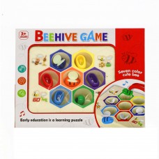 Сортер Пчелы и Соты Развивающая игра с Музыкой 7 ячеек Beehive Game 6870