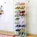 Полка для Обуви этажерка 10 Ярусов полок 140х50х16 см на 30 пар Amazing Shoe Rack А0210016-Белый