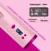 Беспроводная Плойка Гофре для волос 150-200 гр 2 режима  Wireless USB Auto Curler с расческой и зажимами Розовый