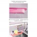 Раздвижная Полка 35-50 см Органайзер для раковины для щеток и мыла для кухни и ванной Розовый