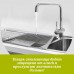 Силиконовая Сушилка Коврик для посуды на раковину кухонный Органайзер для раковины 32х50 см Серый