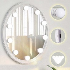 LED Лампа 10 шт на зеркало 3 режима для макияжа Hollywood Makeup Mirror