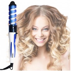 Плойка для волос круглая спиральная NOVA Professional hair curler Синяя NHC-5322