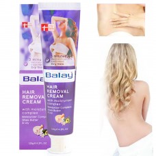 BALAY Увлажняющий Крем для удаления волос за 3 мин с маслами Ши и Лилии для депиляции Hair Removal Cream 120 гр BTM-001