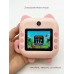 PRINT CAMERA CHILDREN`S TIME Детская фотокамера с печатью розовый котик M2-pink 