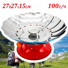 Портативная Походная Плитка Газовая Fire Giants Windproof Camping Stove 27х27х15 см в чехле K-206