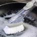 Автоматическая Щетка 2в1 для мытья посуды с длинной ручкой Серая с губкой Decontamination Wok Brush