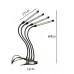 Фитолампа с 4-мя гибкими отводами для выращивания растений в помещении Светодиодный с Таймером 360 и 10 регулировкой LED Grow Light