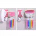 Дозатор для зубной пасты с держателем для щёток Розовый Jinxin-300