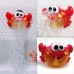 Музыкальный Плавающий Краб с пеной 12 мелодий Игрушка для ванны на присосках Bubble Crab Bath Toys Красный 2028