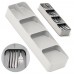 Кухонный Органайзер 5 отсеков для столовых приборов 40х11х6 см Compact Cutlery Organiser Белый