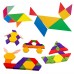 Детский Деревянный Конструктор Пазл 125 Деталей 24 шаблона Puzzle Blocks 2305-10