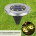LED Наземный Светильник Лампа Диск 12х12 см Набор 2 шт 8 диодов на Солнечной батарее для уличного освещения Контроль Света