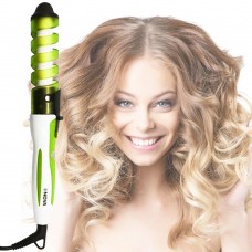 Плойка для волос круглая спиральная NOVA Professional hair curler Зеленый NHC-5322