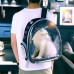 Воздухопроницаемая Прозрачная Переноска с иллюминатором для кота Сумка Рюкзак для домашних животных Бежевый