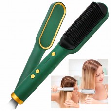 Электрический Выпрямитель Расческа для волос Hair Straightener Straight comb Зеленый FH909