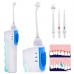 Ирригатор Гидромассажер 3 насадки 2 режима 120 мл Oral Irrigator Cordless Weter Flosser 2AA для очищения полости рта