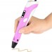 3D Ручка 8 Among Us 10 Карточек с Дисплеем и Регулятором скорости и температуры 3 цвета пластика Амонг ас Розовый 883-A
