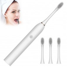 Электрическая Зубная щетка 4 насадки Sonic Toothbrush X-3 Белый