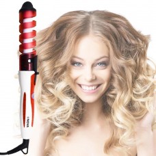 Плойка для волос круглая спиральная NOVA Professional hair curler Красный NHC-5322
