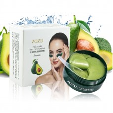 Zozu Eye mask Гидрогелевые патчи с авокадо Shea Crystal Mask ZOZU42786 60 штук