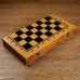 Настольная игра 3в1 Деревянные Шахматы Шашки и Нарды 29х29 см Chess Checkers Backgammon