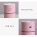 Мини Увлажнитель воздуха 150 мл 15 см с подсветкой Mini Humidifier 30 мл в час XL-J001 Розовый