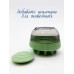 Силиконовая массажная щетка для животных c резервуаром для шампуня Space capsule refillable bath brush зеленый  48001-green