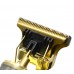 Беспроводной Триммер 4 насадки 1.5 2 3 4 мм БАРБЕР YYC USB с кисточкой и маслом на батарее Золотой LFQ-666-18