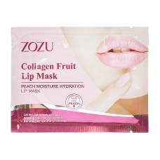 ZOZU Патчи для губ с Коллагеном и экстрактом Персика Collagen Fruit Lip Mask 8 гр ZOZU18456