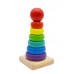Детская игра Пирамидка Цвета радуги 7 деталей для малышей RT-2305-118