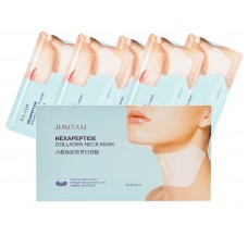 Jomtam Омолаживающие коллагеновые маски для шеи Hexapeptide collagen neck mask 5х30 гр JMT90300