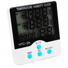 Термометр 3в1 Часы Температура и Влажность Гигрометр Clock Temperature Humidity Clock HTC-2A